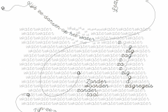 Visueel gedicht uit dichtbundel 'in het spoor van', De Stiep Educatief